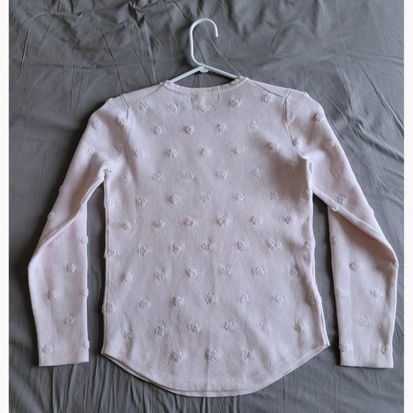Mango Pastel Pink Crewneck Textured Pullover (XS) - Picture 4 of 9